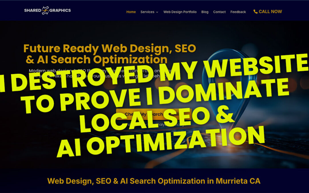 I Destroyed My Website to Prove I Dominate Local SEO & AI Optimization